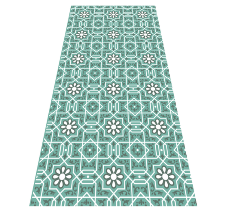 Moroccan Pattern tile vinyl rug - TenStickers