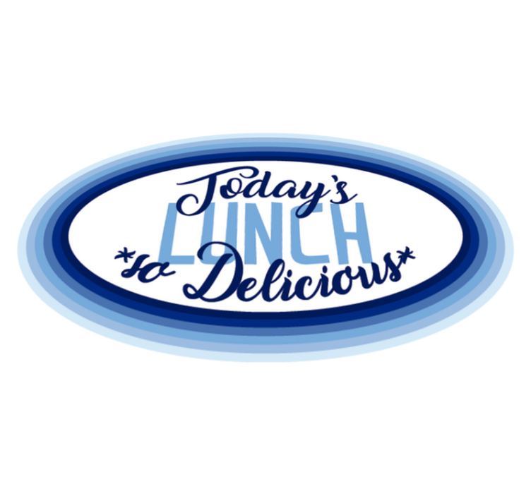 Lunch So Delicious custom vinyl rug - TenStickers