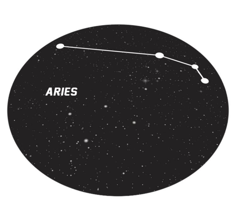 Aries Constellation star vinyl rug - TenStickers