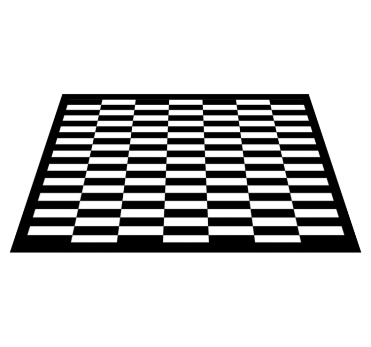 Classic Checkerboard stripes vinyl rug - TenStickers