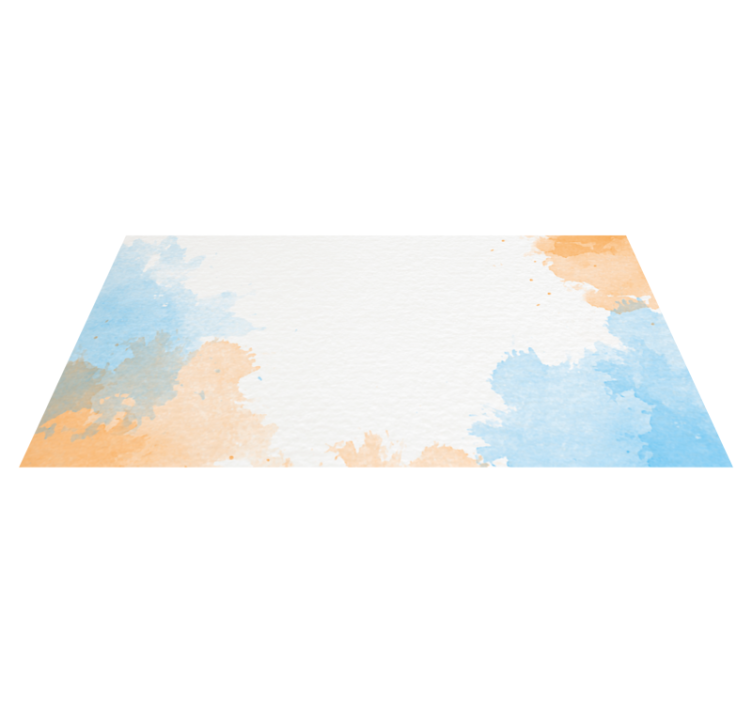 Abstract Cloudscape nature vinyl rug - TenStickers