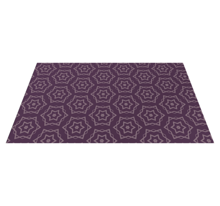 Symmetric Pattern geometric vinyl rug - TenStickers