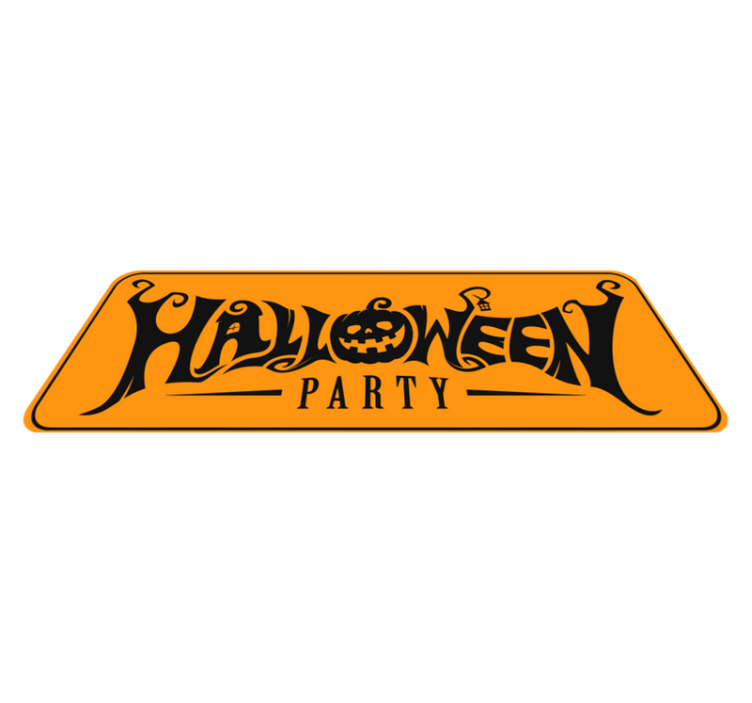 Halloween Festive Banner halloween vinyl rug - TenStickers