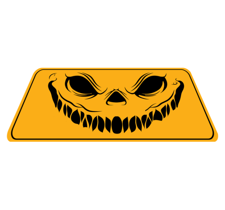 Smiley Face Scary halloween rugs - TenStickers