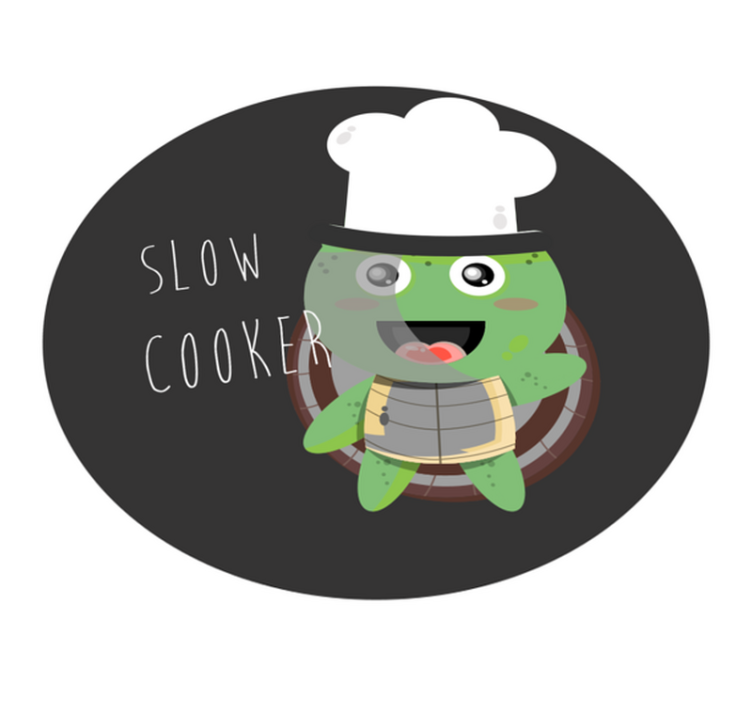 slow cooker turtle animal rug - TenStickers