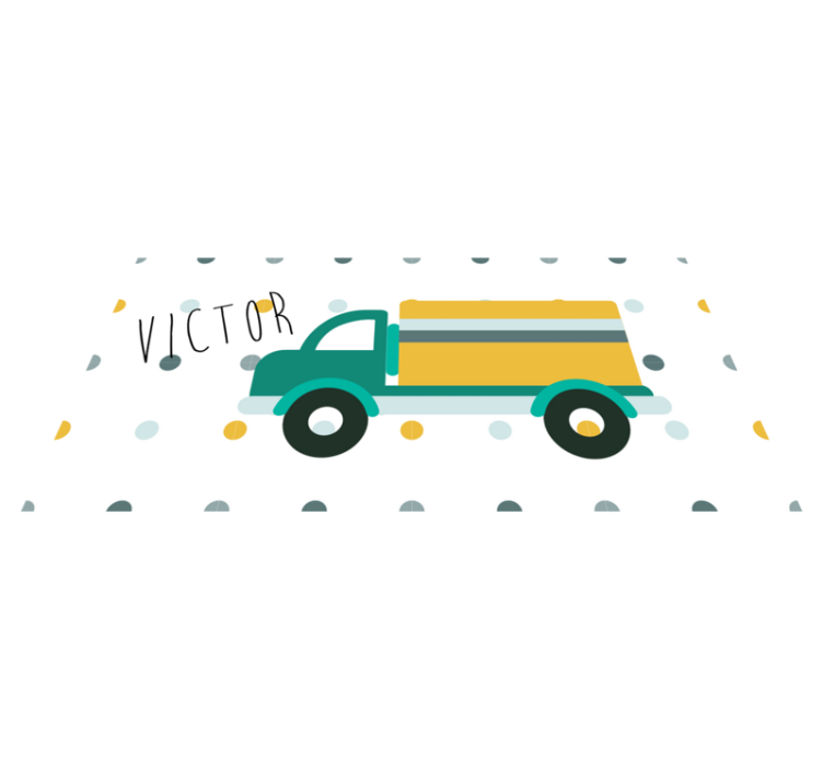 Customizable Truck custom vinyl rug - TenStickers