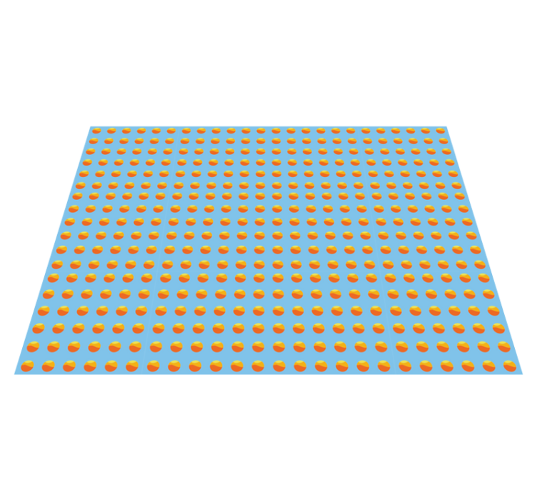 Sunshine Oranges Pattern wood vinyl rug - TenStickers