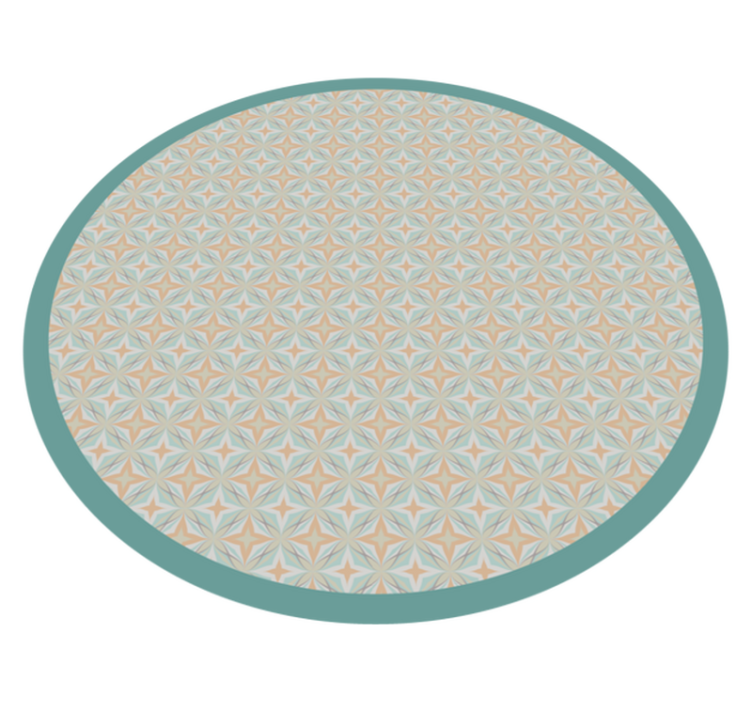 Mosaic Pattern Circle mosaic vinyl rug - TenStickers