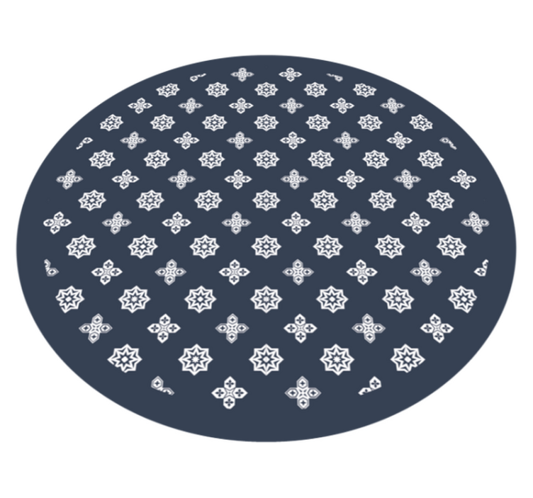 Kabbalah dark modern vinyl rug - TenStickers