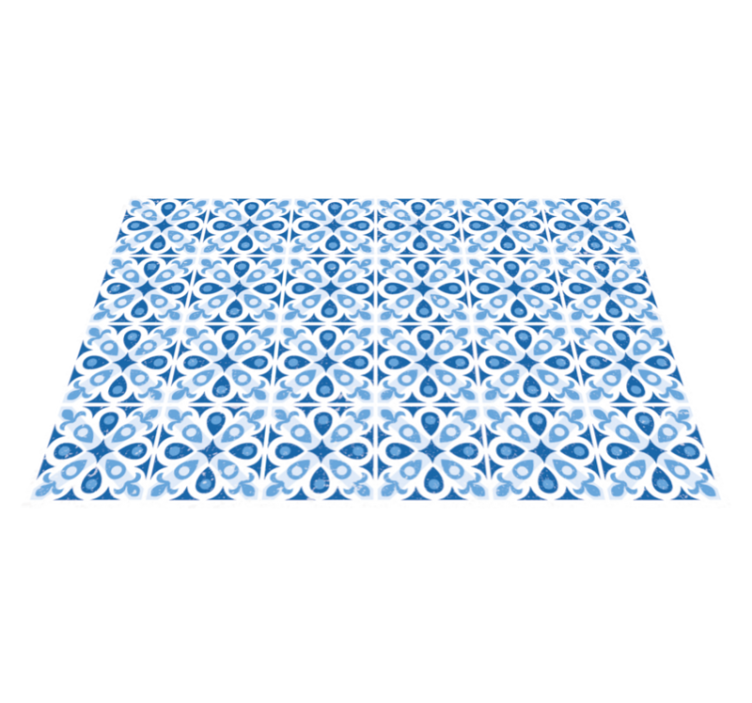 Waterhouse blue vinyl rug - TenStickers