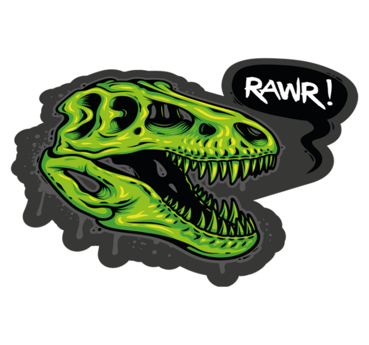 Dinosaur Graphic animal vinyl rug - TenStickers