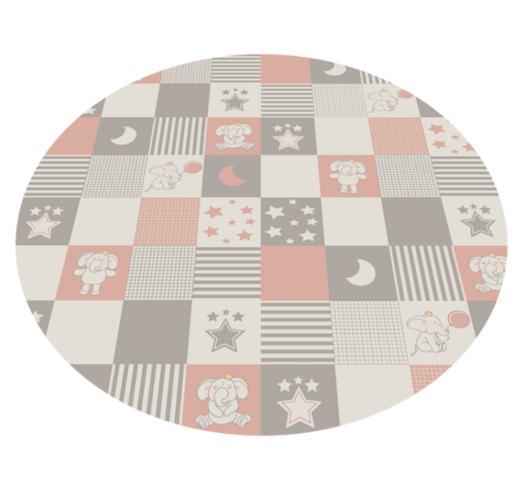 Children's Patchwork kids vinyl rug - TenStickers