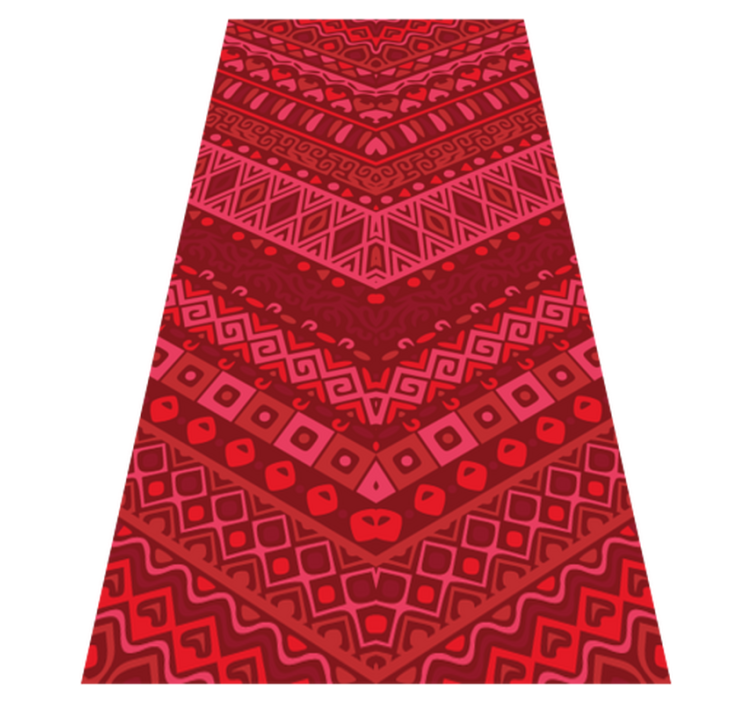 Ethnic Patterned Pathway ethnic vinyl rug - TenStickers