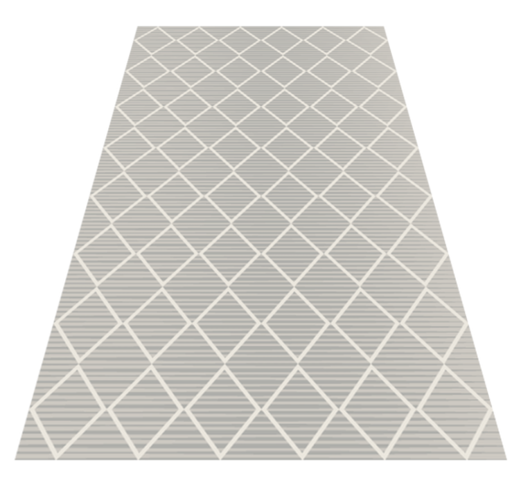 Diamond pattern surface living room vinyl rug - TenStickers