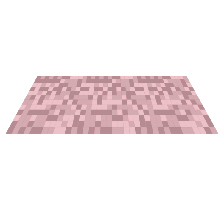 Pixelated Camouflage geometric vinyl rug - TenStickers
