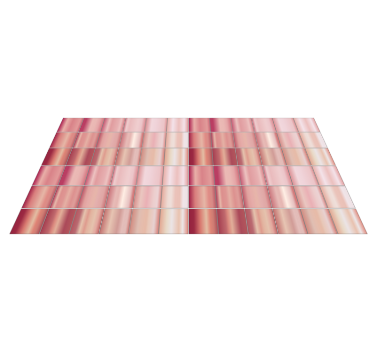 Pink Tiled Pattern tile vinyl rug - TenStickers