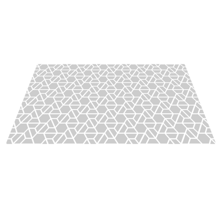 Geometric Lattice Design geometric vinyl rug - TenStickers
