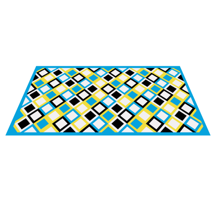 Geometric Argyle Pattern geometric vinyl rug - TenStickers