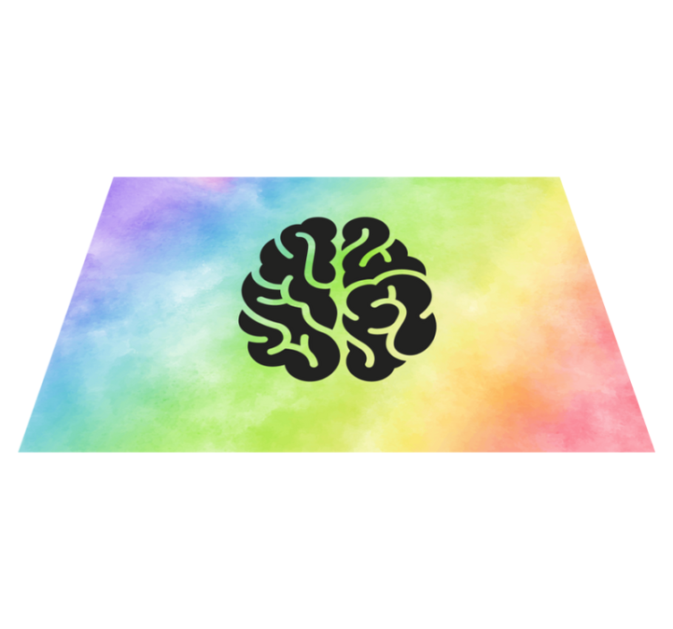 Educational Rainbow vinyl rug - TenStickers
