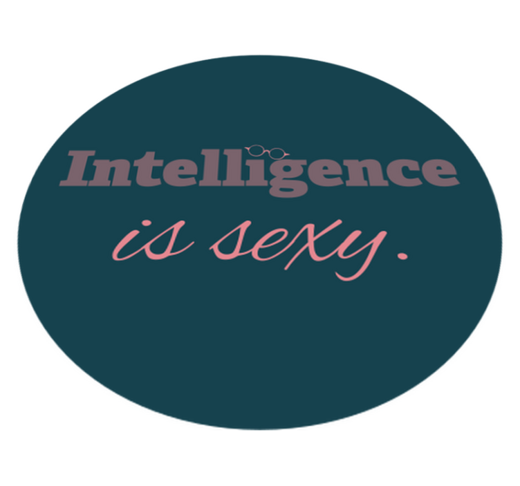 intelligence is sexy custom rug - TenStickers
