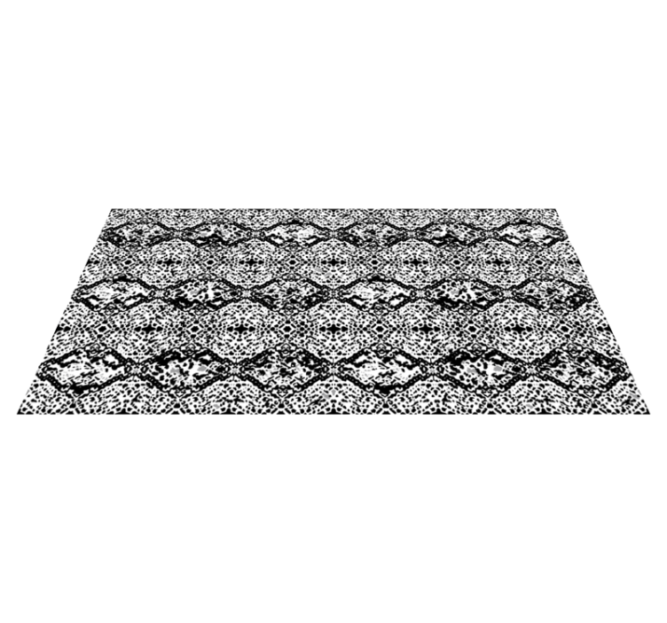 Cracked Monochrome animal print vinyl rug - TenStickers