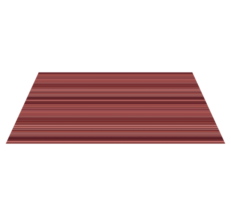 Burgundy Striped stripes vinyl rug - TenStickers
