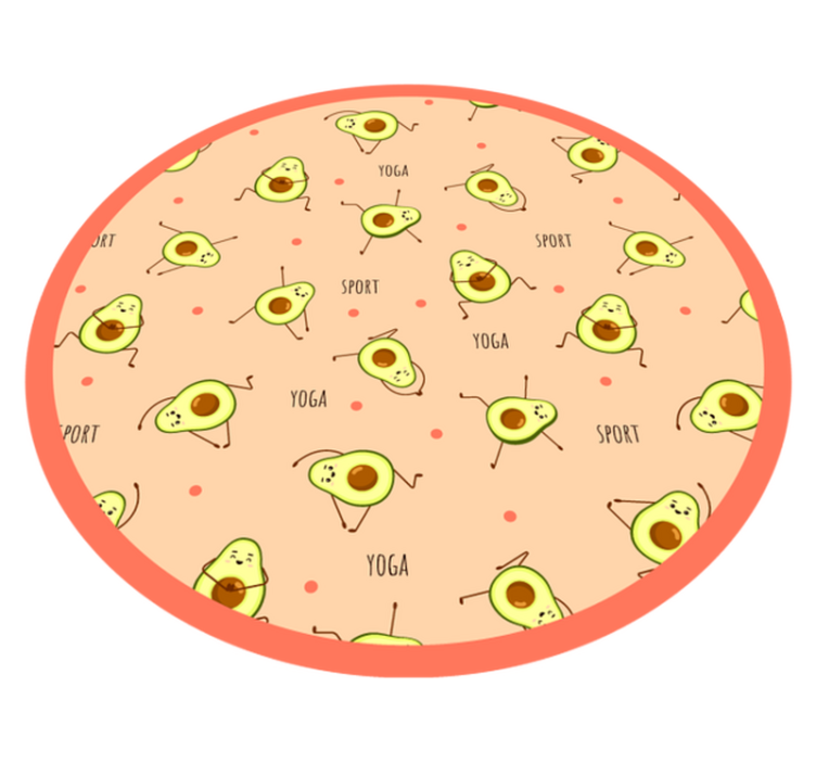 Avocado Activity Play kids vinyl rug - TenStickers