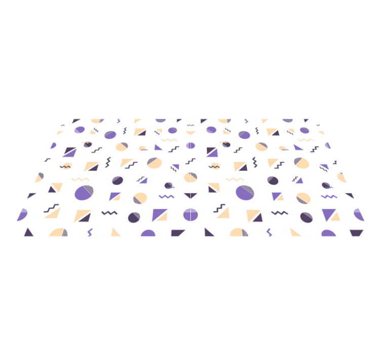 Coloured geometric shapes geometric rugs - TenStickers