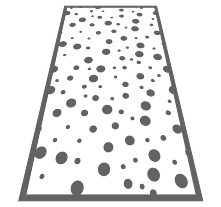 Grey and White Polka dots geometric rugs - TenStickers