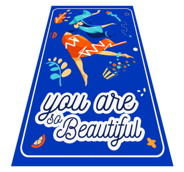You are so beautiful female dancing custom rug - TenStickers