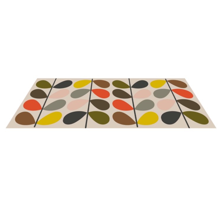 Orla Kiely pattern modern rug - TenStickers