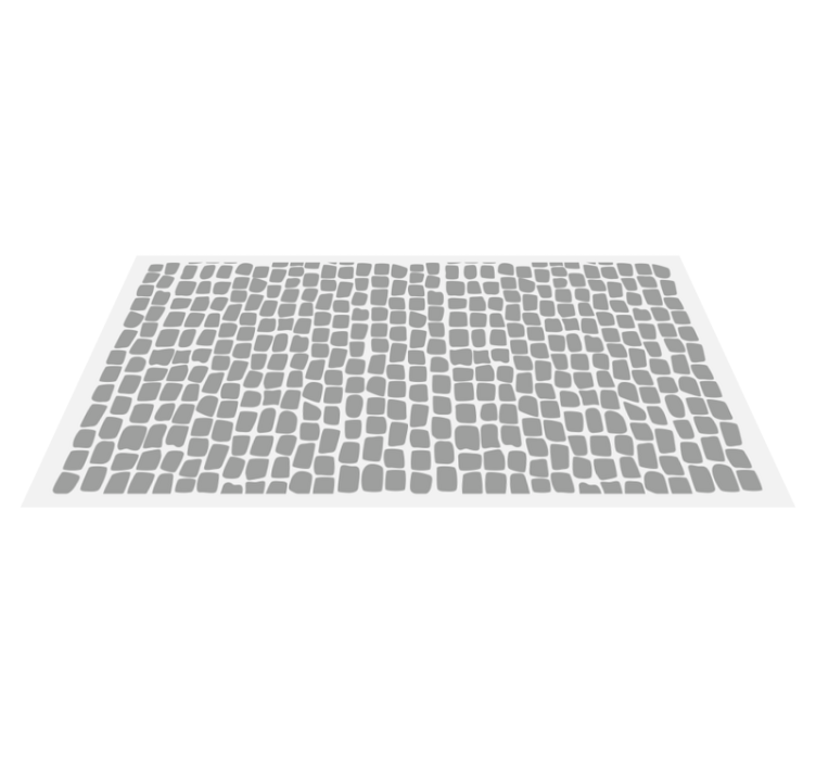 Monochrome Lattice tile vinyl rug - TenStickers