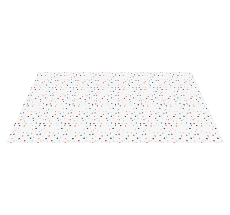 Polka Dot Fun kids vinyl rug - TenStickers