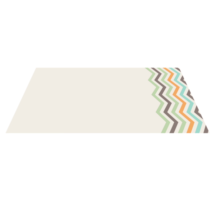 Chevron Pattern Style stripes vinyl rug - TenStickers