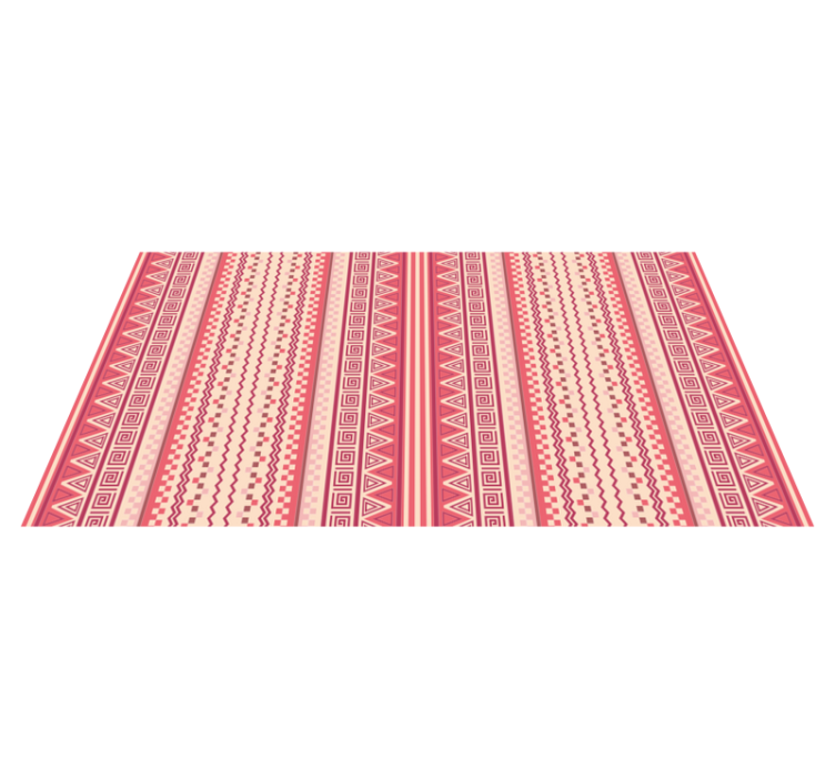 Pink striped Kilim ethnic vinyl rug - TenStickers