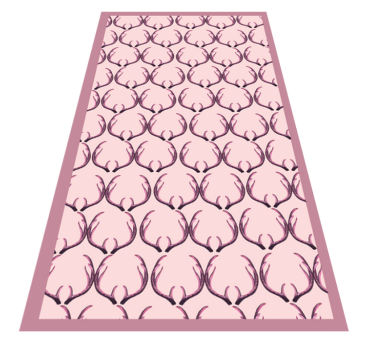 Elegant Antler Motif nordic vinyl rug - TenStickers