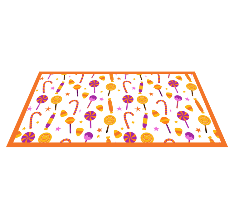Colorful candy design kitchen vinyl rug - TenStickers