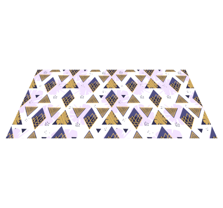 Triangular marble motif geometric vinyl rug - TenStickers