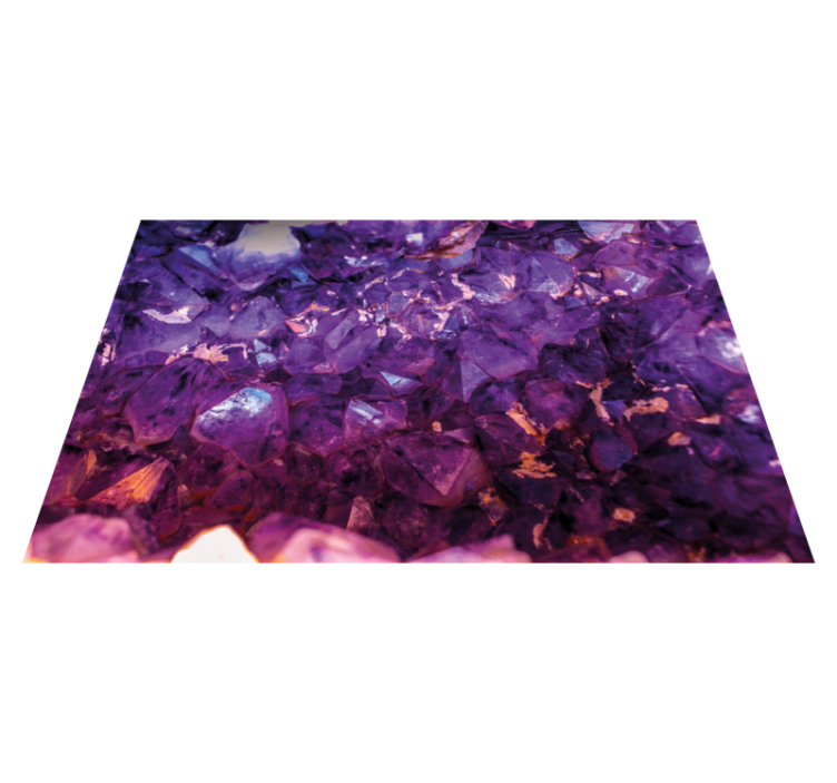 Purple crystal stone effect vinyl rug - TenStickers