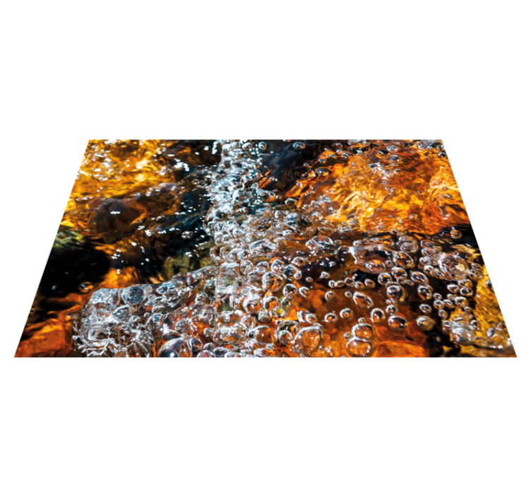 Bubbling water flow vinyl rug - TenStickers
