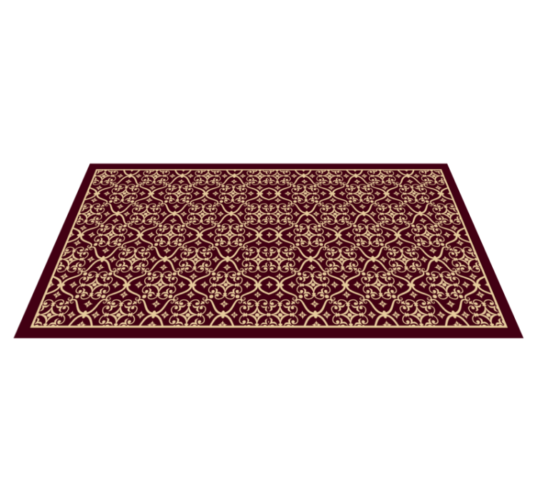 Sophisticated Retro Motif vintage vinyl rug - TenStickers