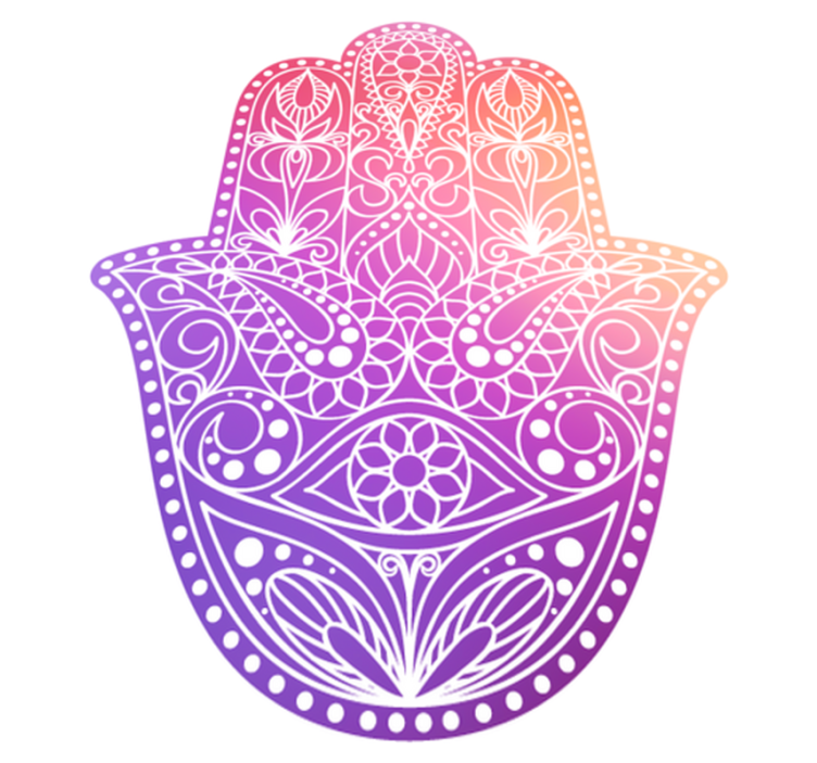 Mandala vinyl rug with handcrafted design - TenStickers