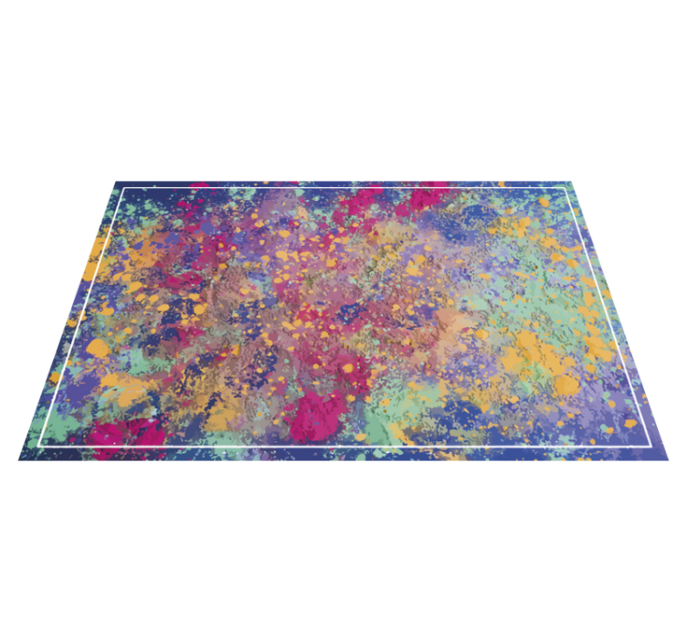 Vinyl rug in abstract burst design - TenStickers