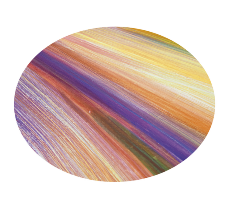 Colorful brush strokes vinyl rug - TenStickers