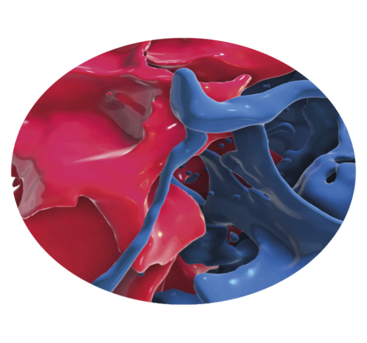 Abstract Color Stream textured vinyl rug - TenStickers