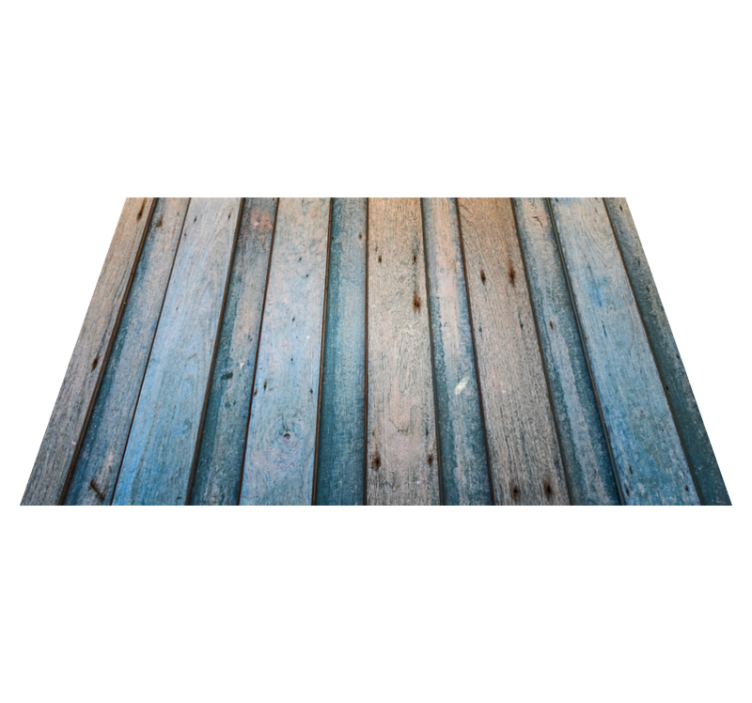 Weathered Planks wood vinyl rug - TenStickers