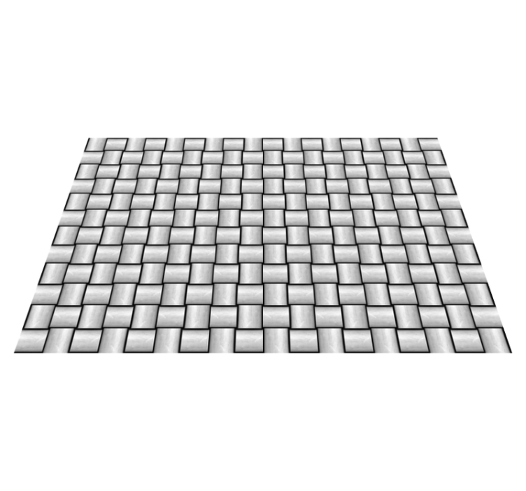 Grey squares motif marble vinyl rug - TenStickers