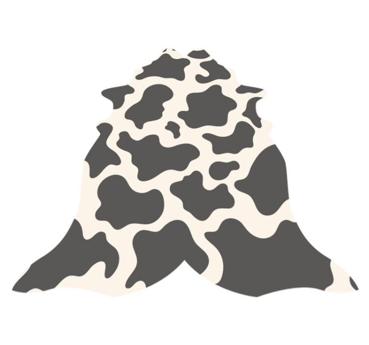 Cow Shape  animal print vinyl rug - TenStickers