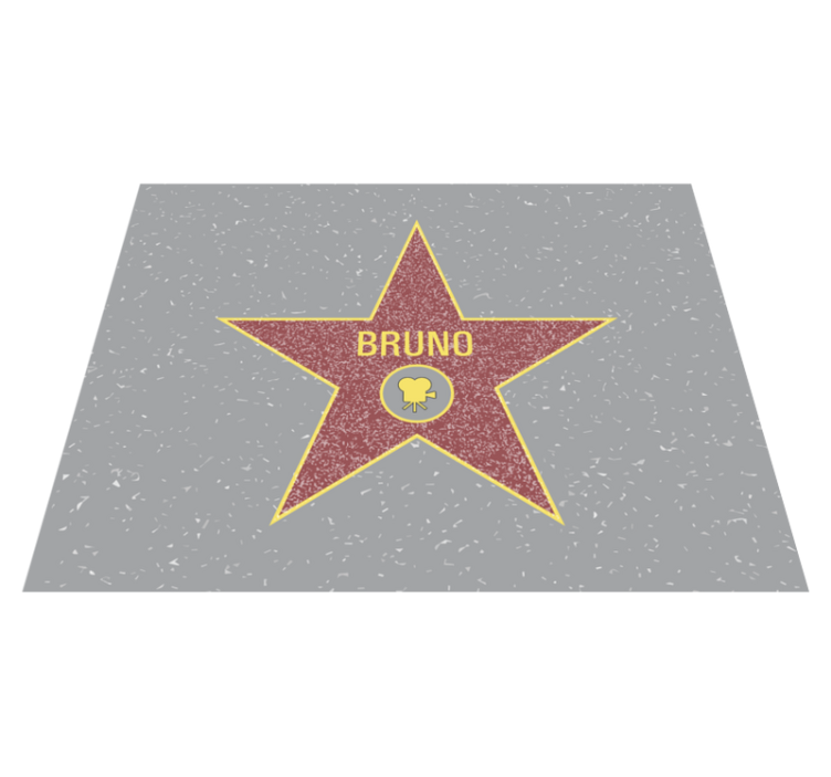 Star Recognition custom vinyl rug - TenStickers