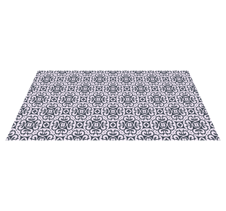 Mosaic vinyl rug elegant mosaic design - TenStickers